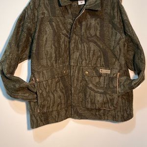 Men’s Columbia 100% Wool Camouflage Hunting Coat Jacket shirt